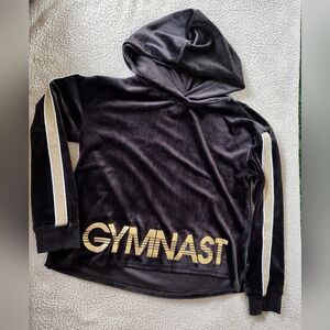 Justice Black and Gold Gymnast Hoodie